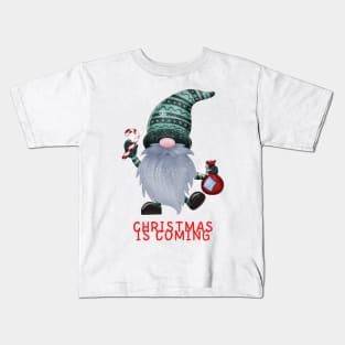 Gnome Christmas is coming Kids T-Shirt